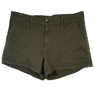 PISTOLA Cargo Shorts Olive Military Green Sz 32 Deep Pockets Longer Inseam Mara